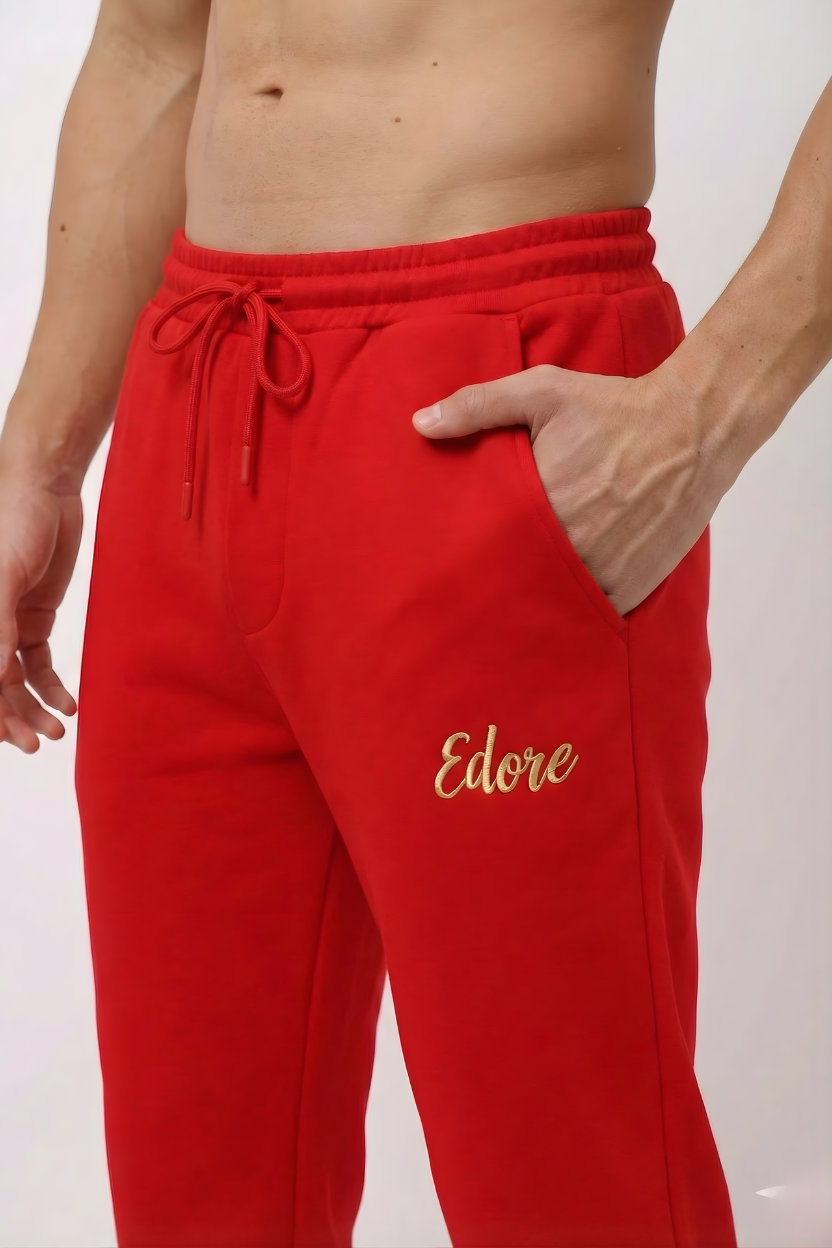 Kaia Men's Red Relaxed Pyjama