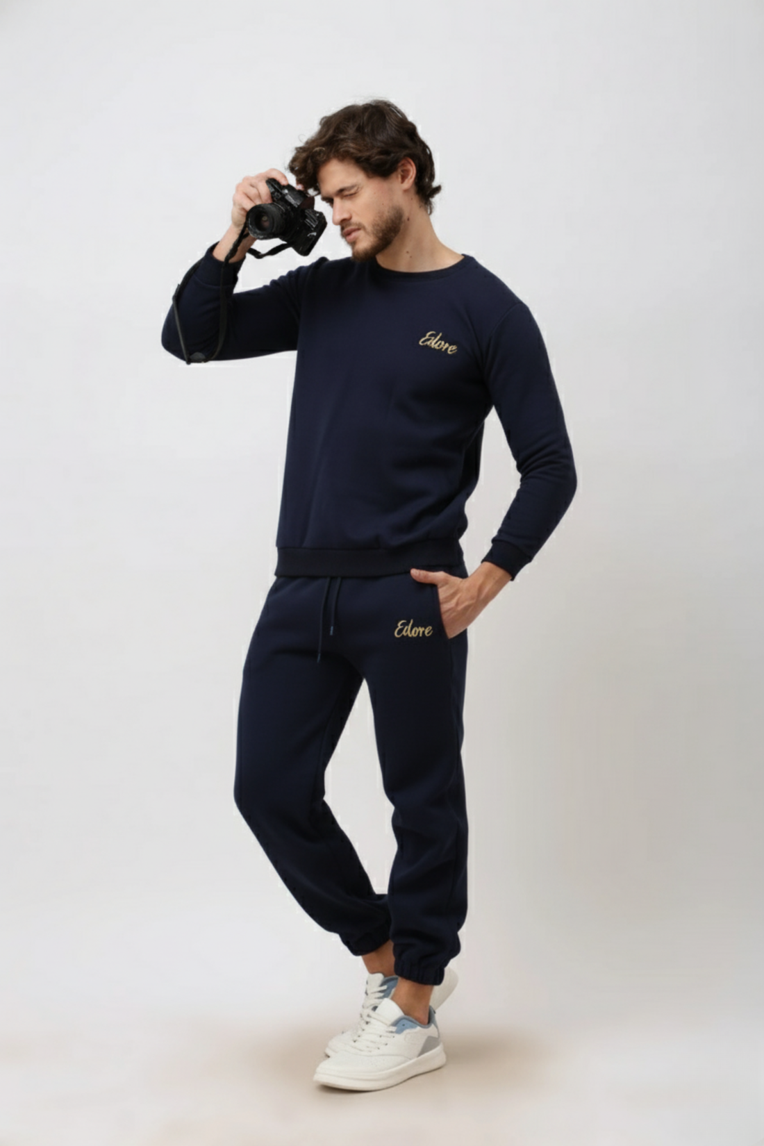 Halo Unisex Navy Blue Joggers