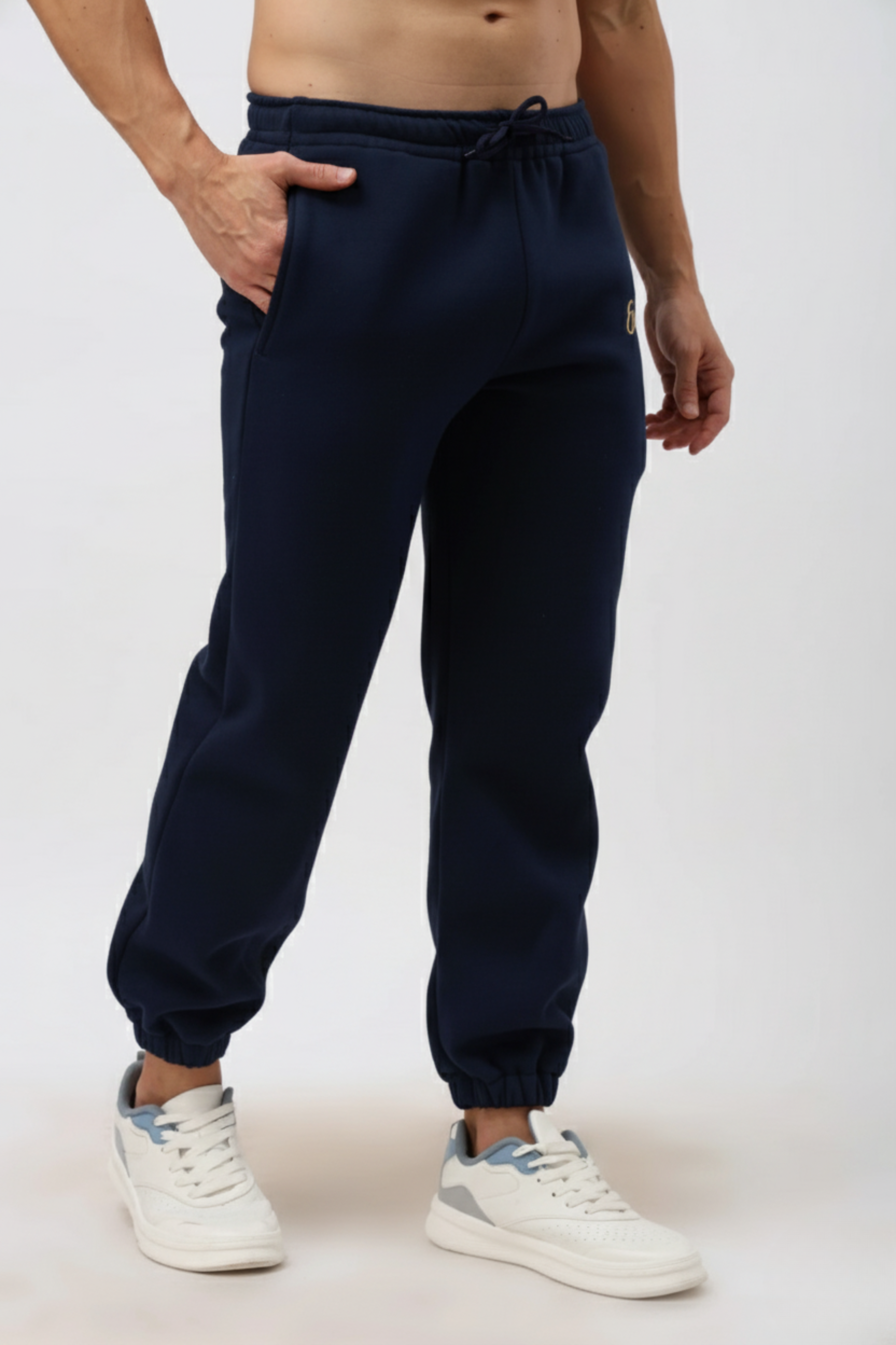 Halo Unisex Navy Blue Joggers