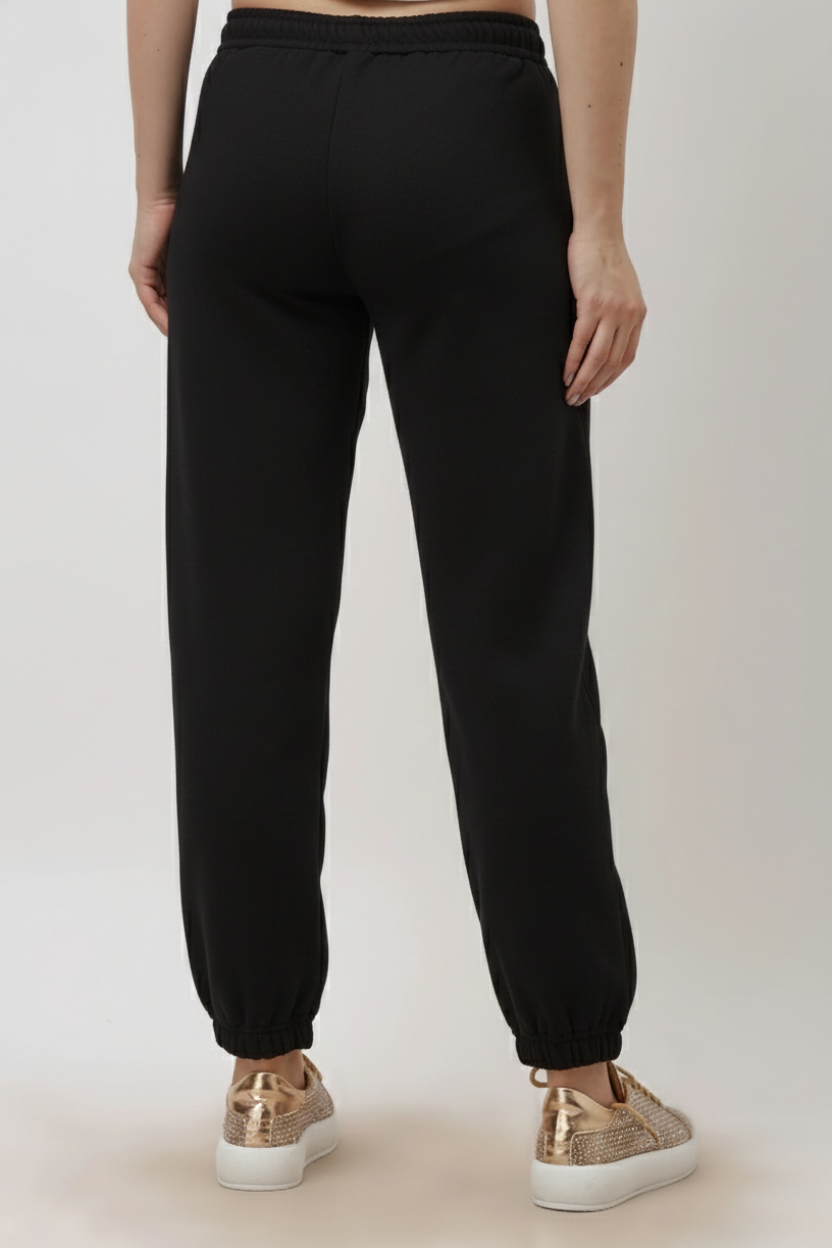 Halo Women's Black Tapered Pyjama