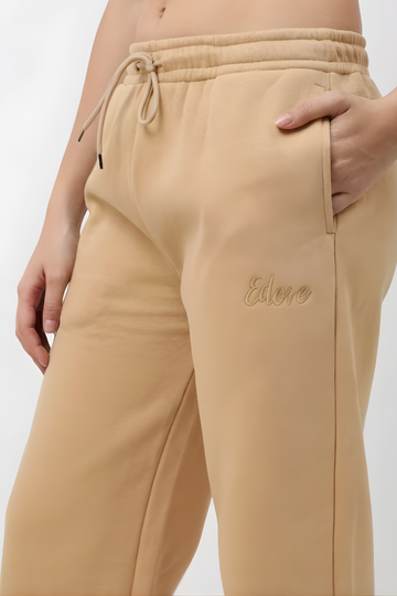 Kaia Women's Beige Relaxed Fit Pyjama