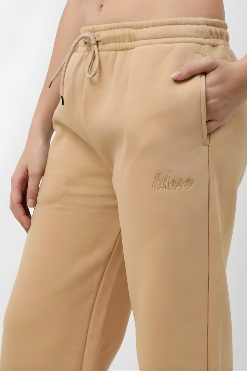 Kaia Women's Beige Relaxed Fit Pyjama