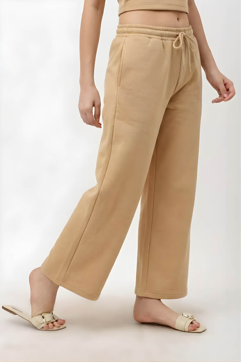 Kaia Women's Beige Relaxed Fit Pyjama