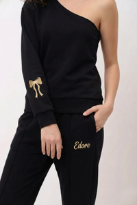 Elior One-Shoulder Sweatshirt