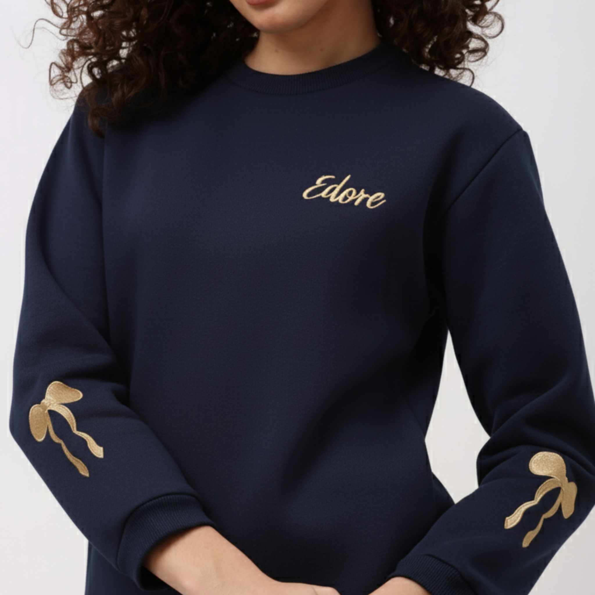 Elara Navy Blue Sweatshirt