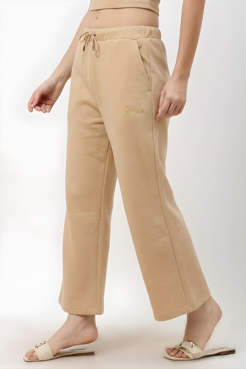 Kaia Women's Beige Relaxed Fit Pyjama