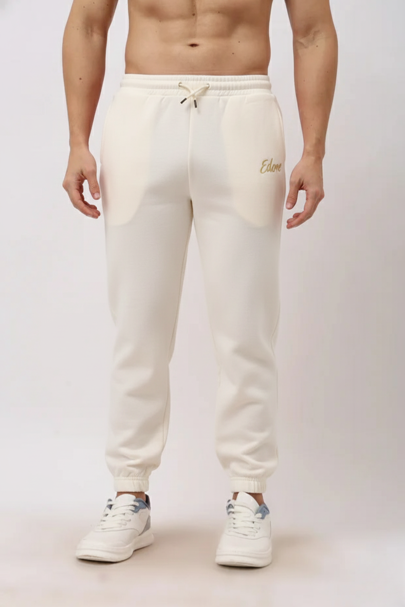 Halo Men's Off White Tapered Pyjama