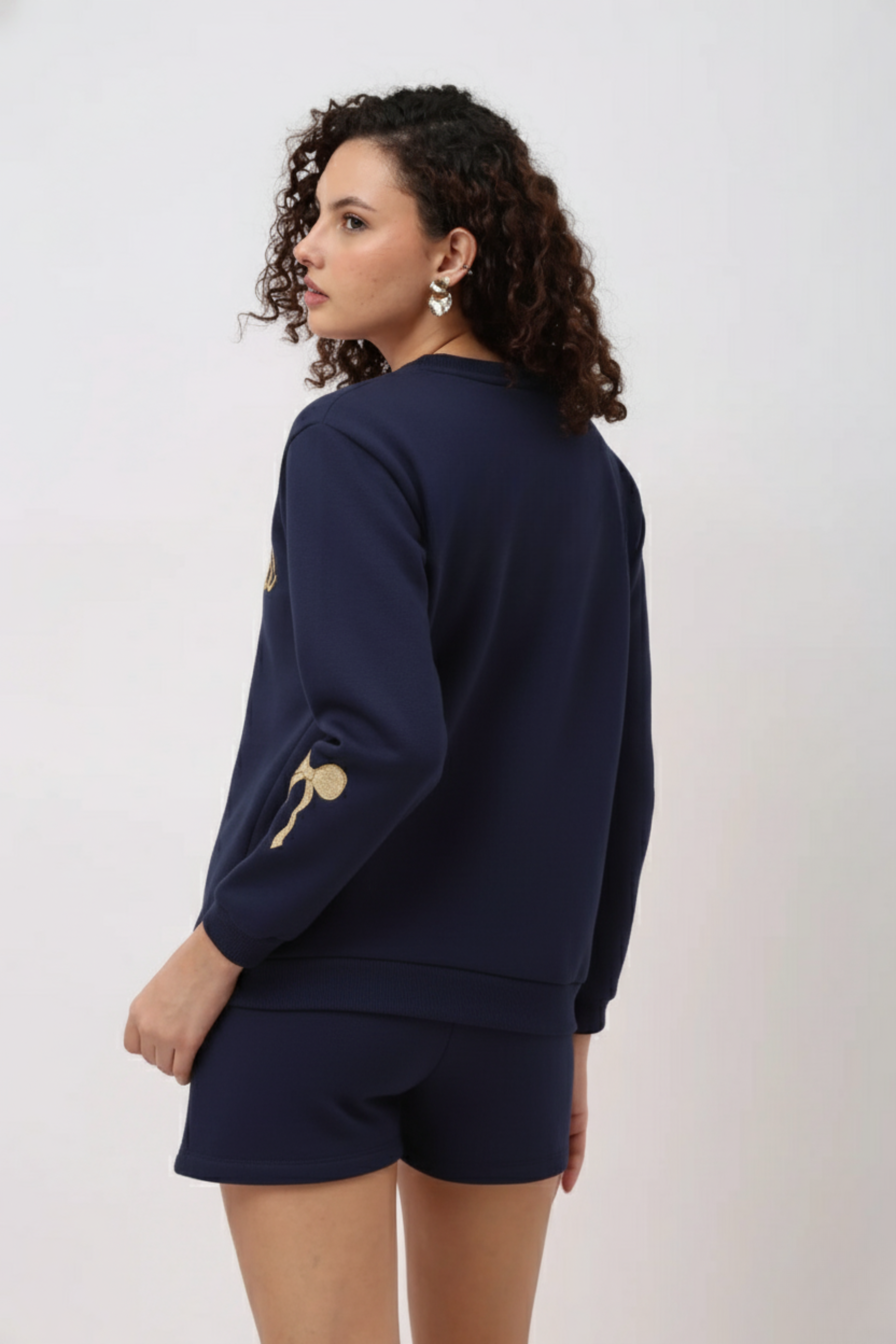 Elara Navy Blue Sweatshirt