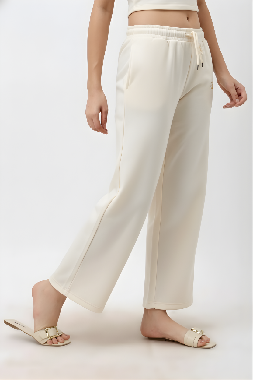 Kaia Women's Off White Relaxed Fit Pyjama