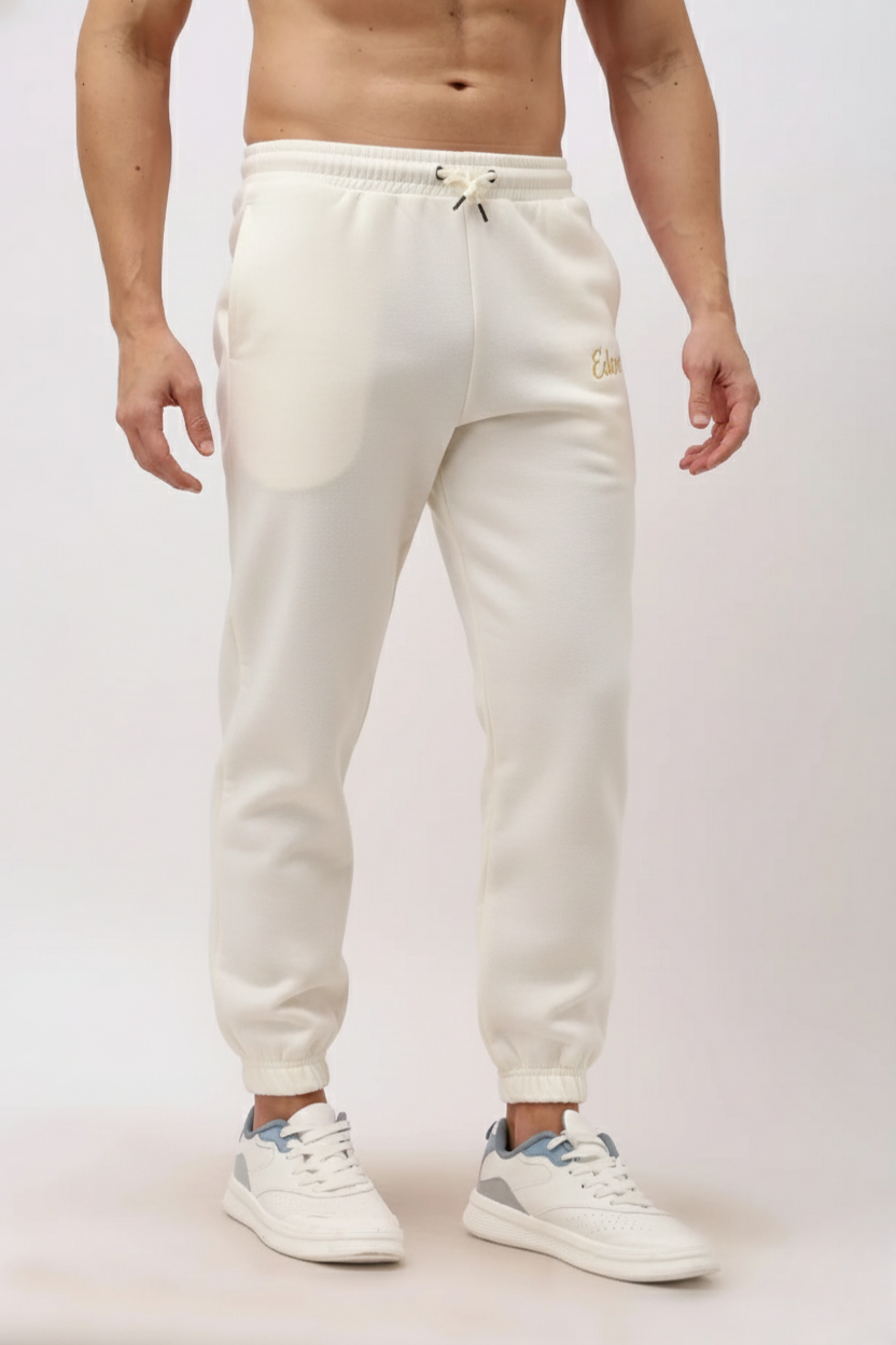 Halo Men's Off White Tapered Pyjama