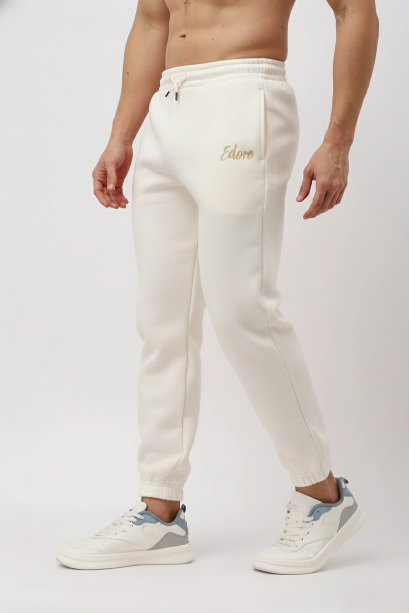 Halo Men's Off White Tapered Pyjama