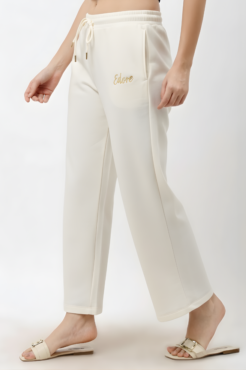 Kaia Women's Off White Relaxed Fit Pyjama