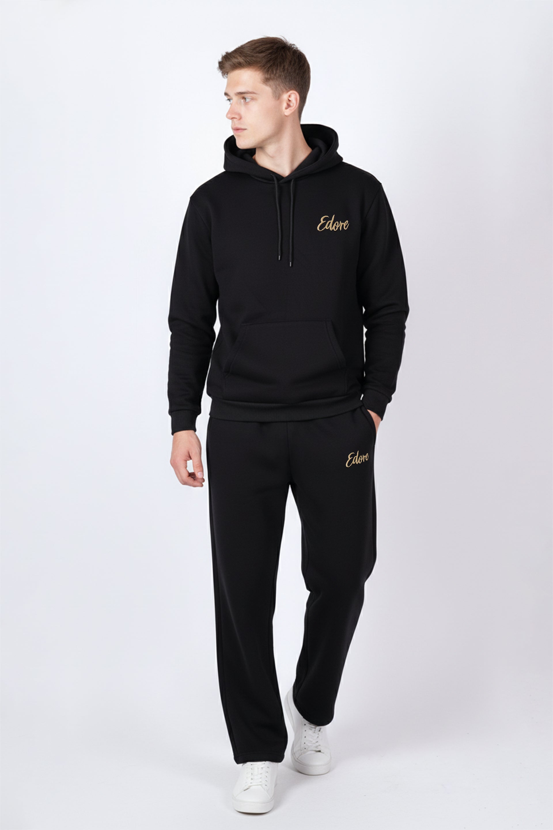 Elric Men’s Black Hoodie