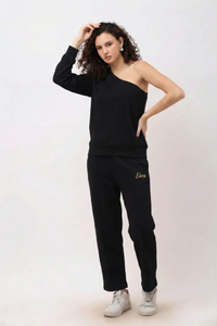 Elior One-Shoulder Sweatshirt