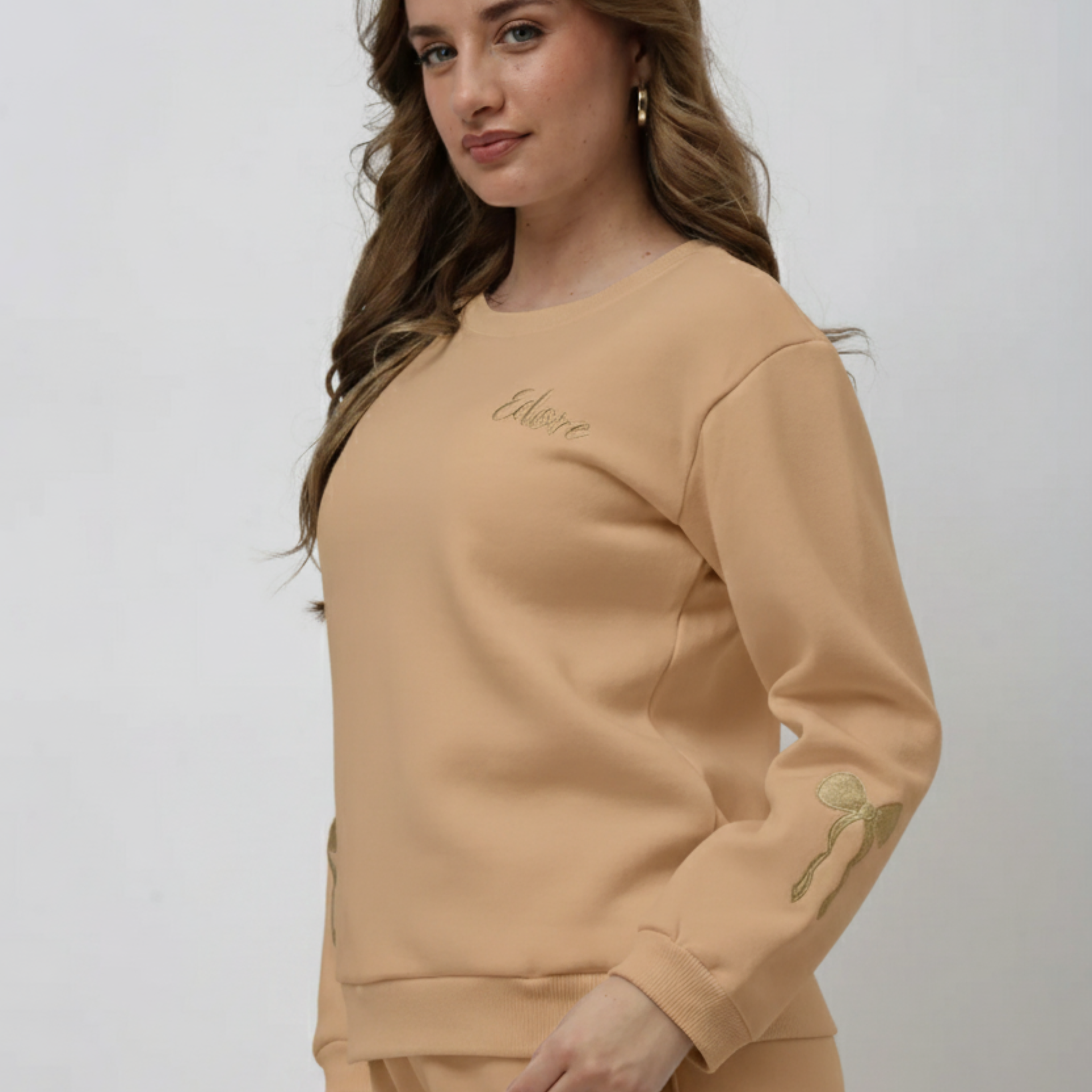 Elara Beige Sweatshirt