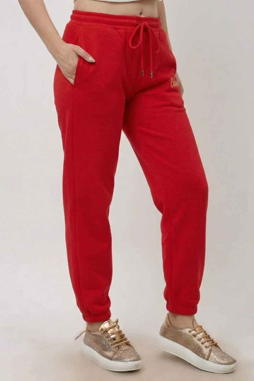 Halo Women's Red Tapered Pyjama