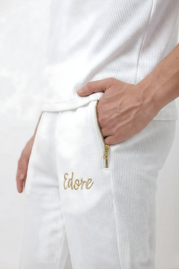 Harrow Men’s White Pintex Pyjama