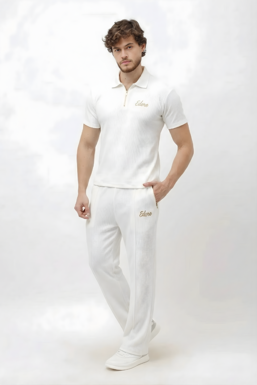 Harrow Men’s White Pintex Pyjama