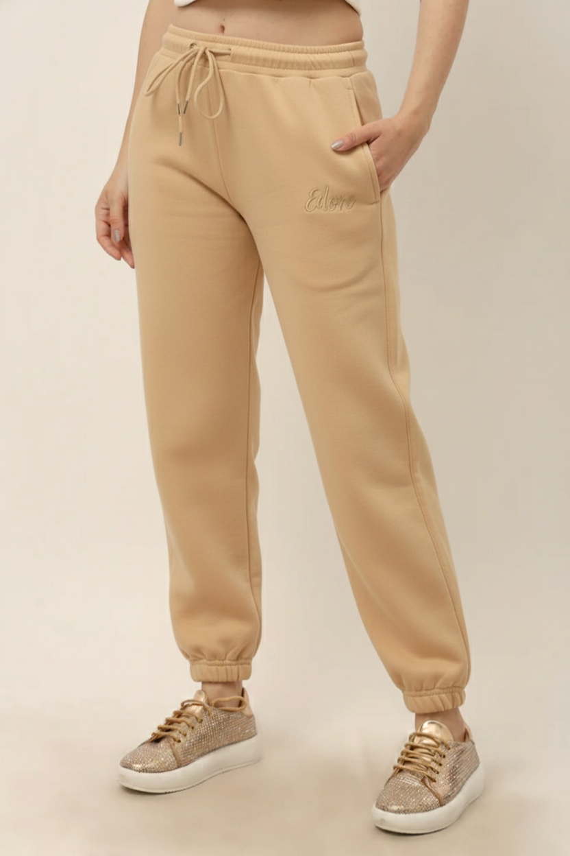 Halo Women's Beige Tapered Pyjama