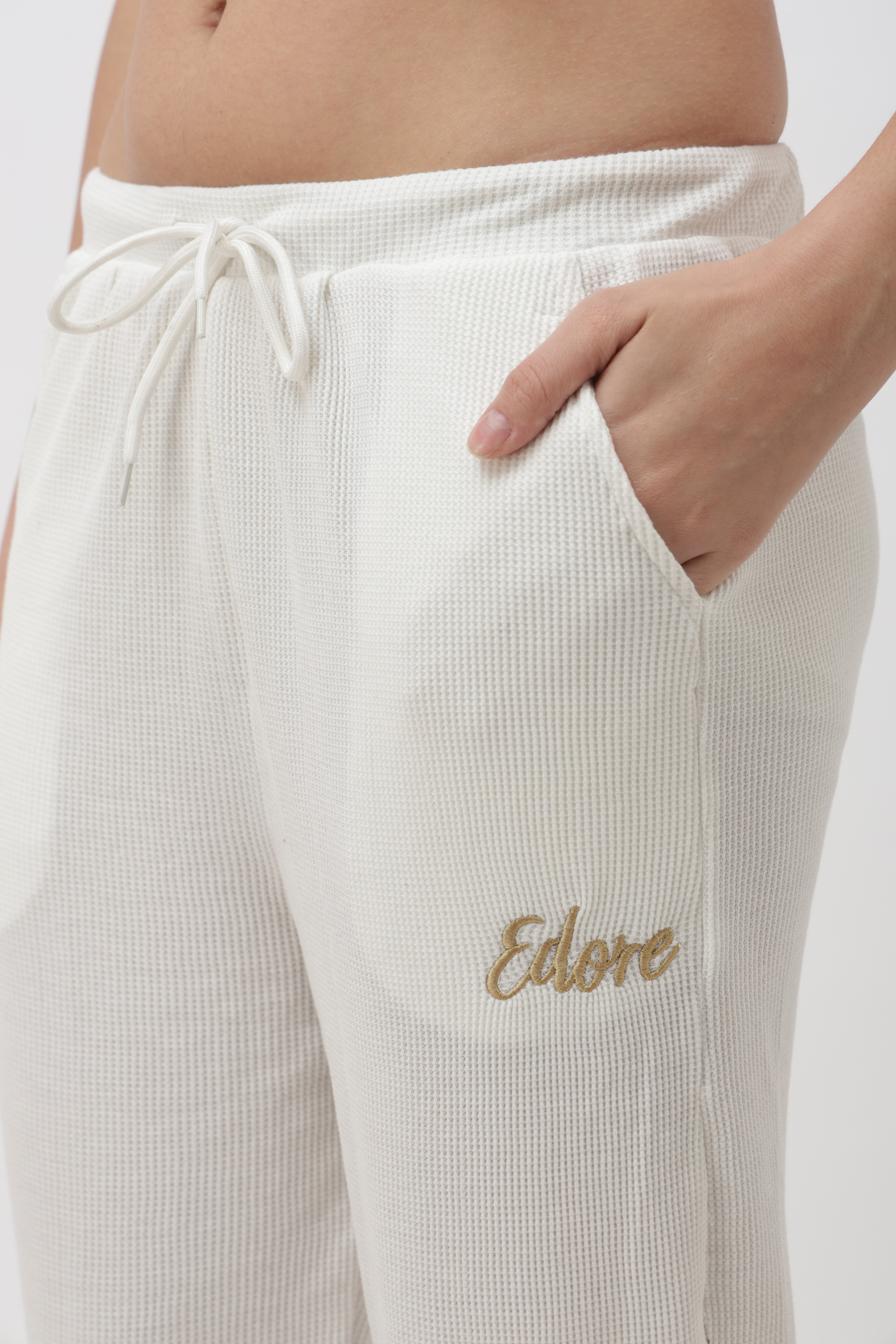 Sael White Ribbed Pyjama