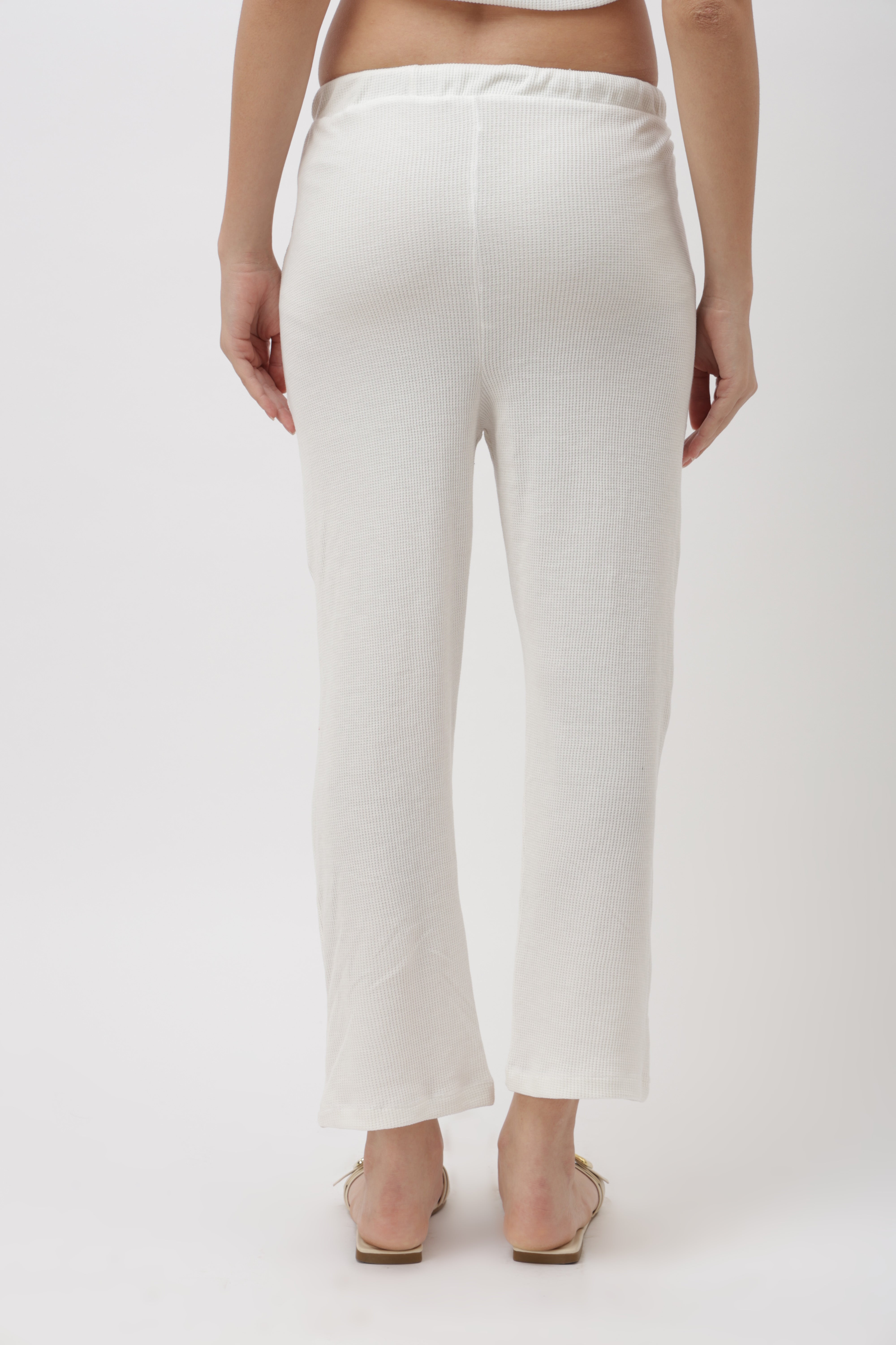 Sael White Ribbed Pyjama