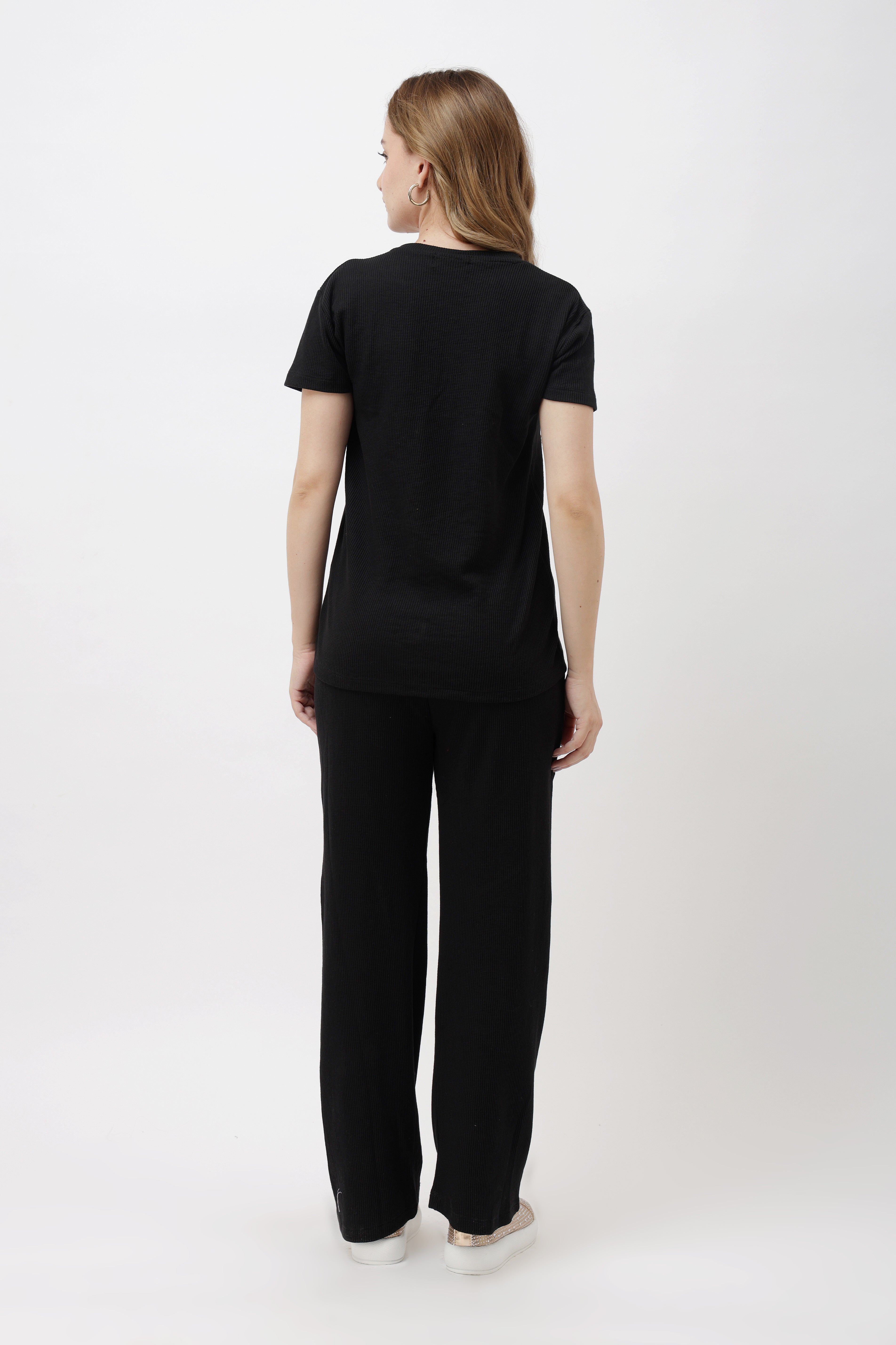Kairo Black V-Neck T-Shirt