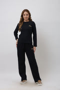 Isel Black Full Sleeve Co-ord Set