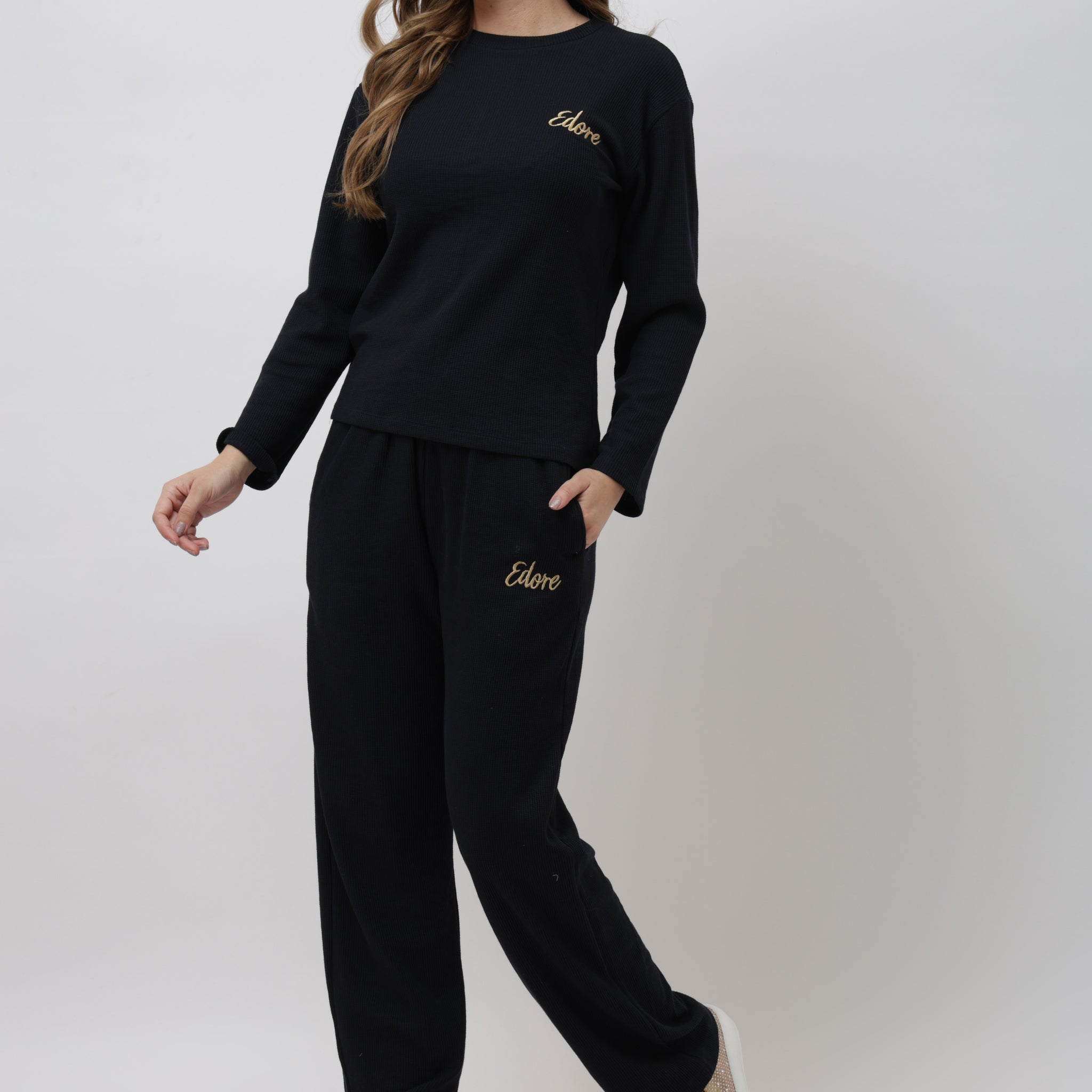 Tess Black Full Sleeve T-Shirt