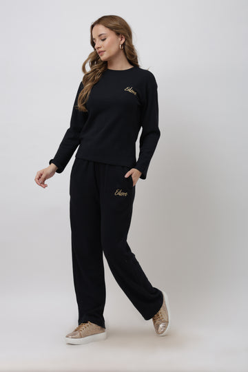 Tess Black Full Sleeve T-Shirt