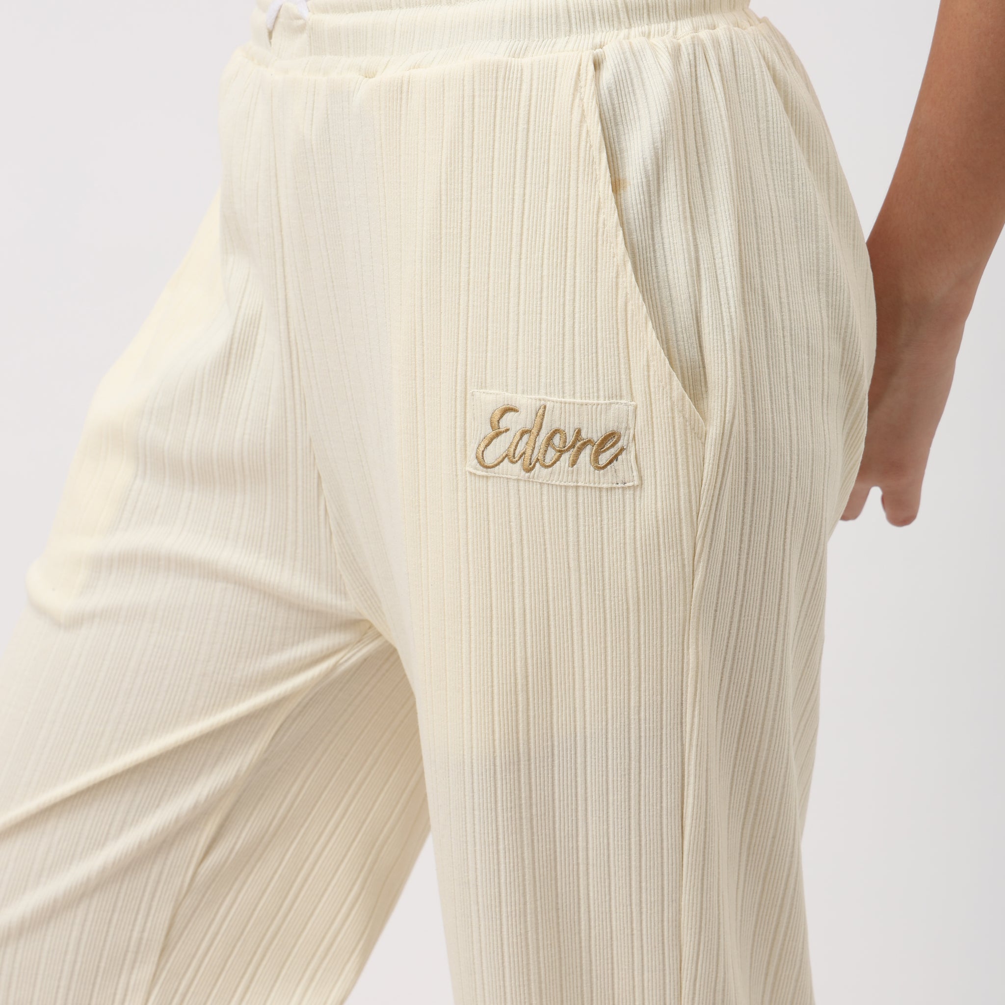 Tove Off White Relaxed Fit Pyjama