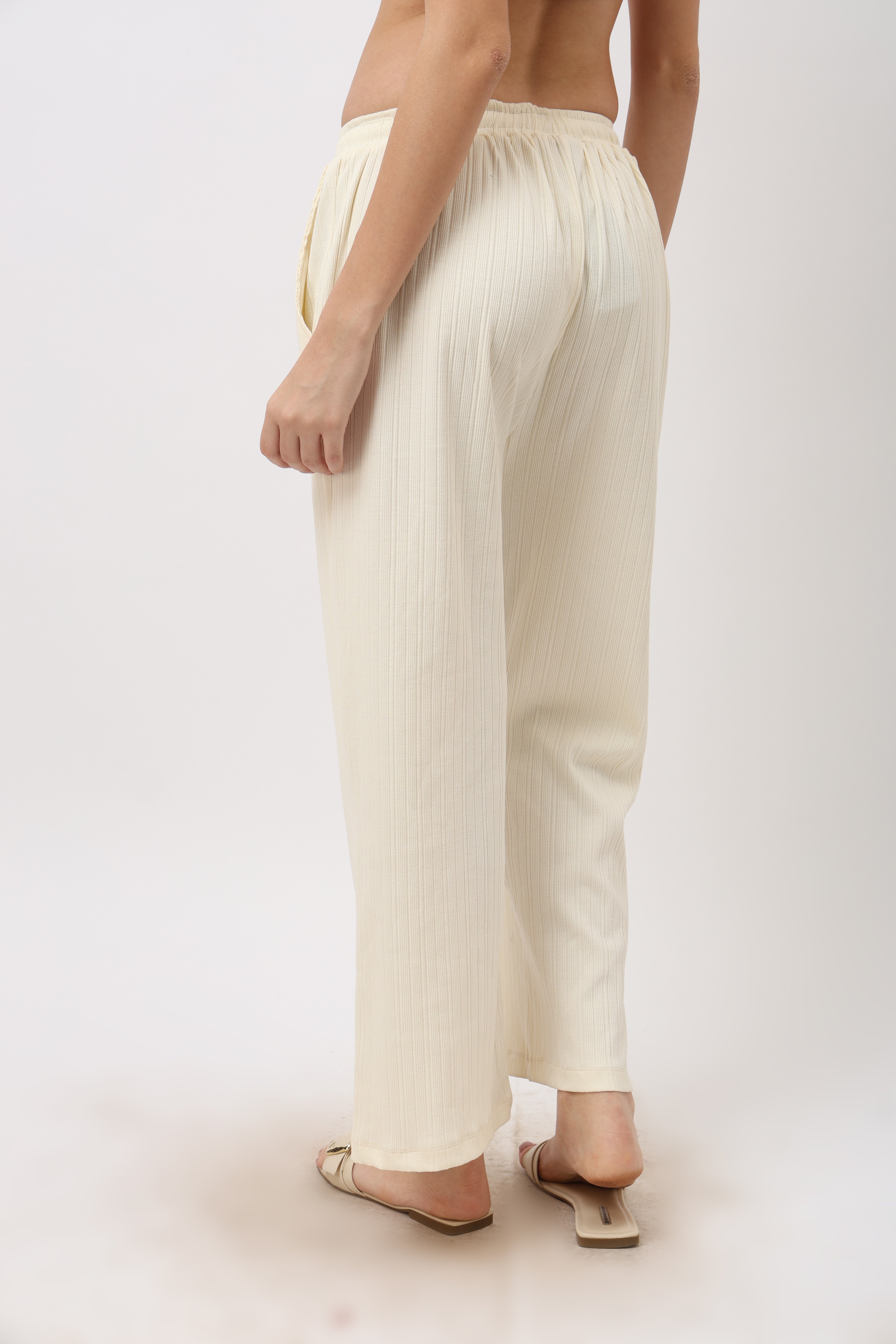 Tove Off White Relaxed Fit Pyjama