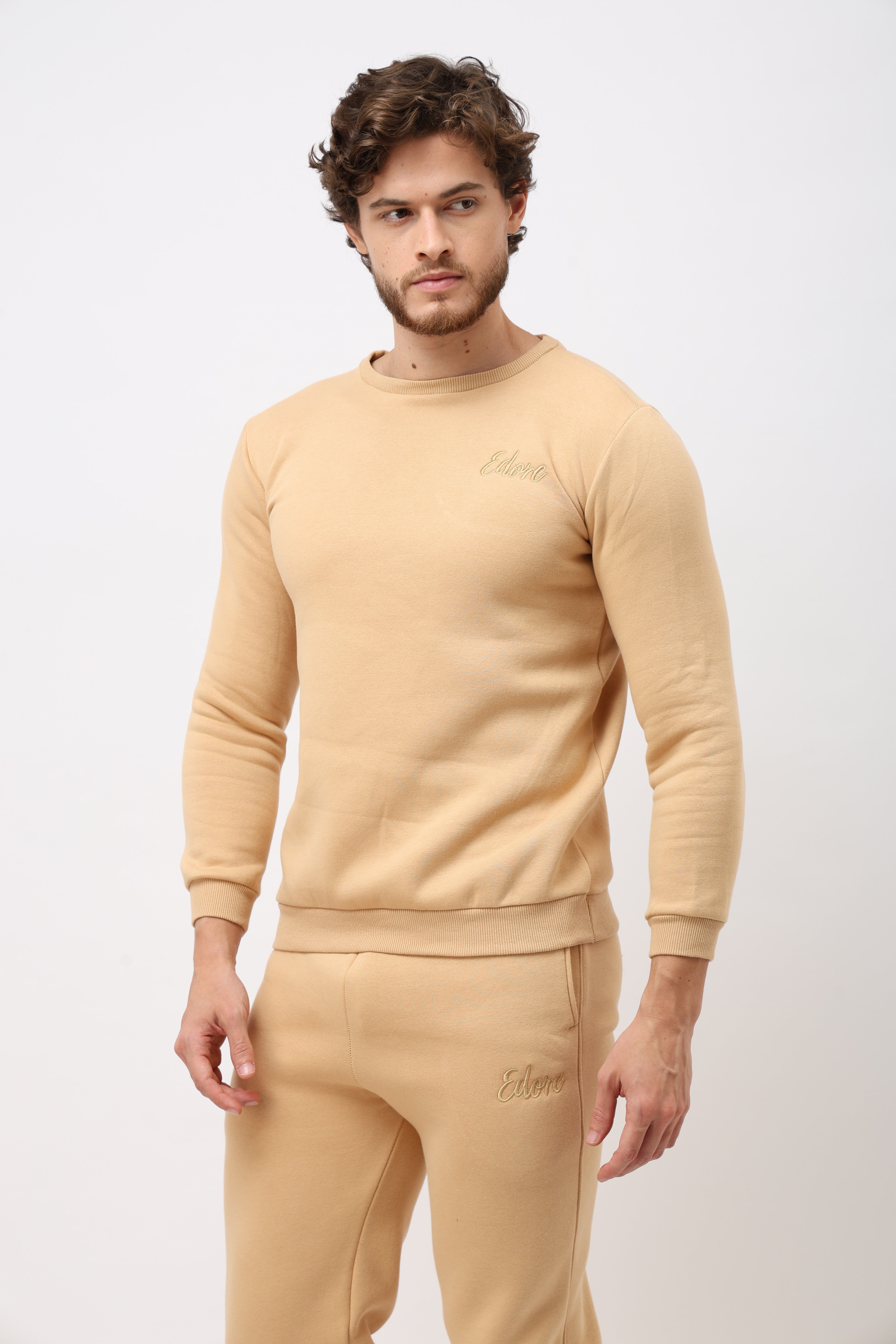 Eron Unisex Beige Sweatshirt