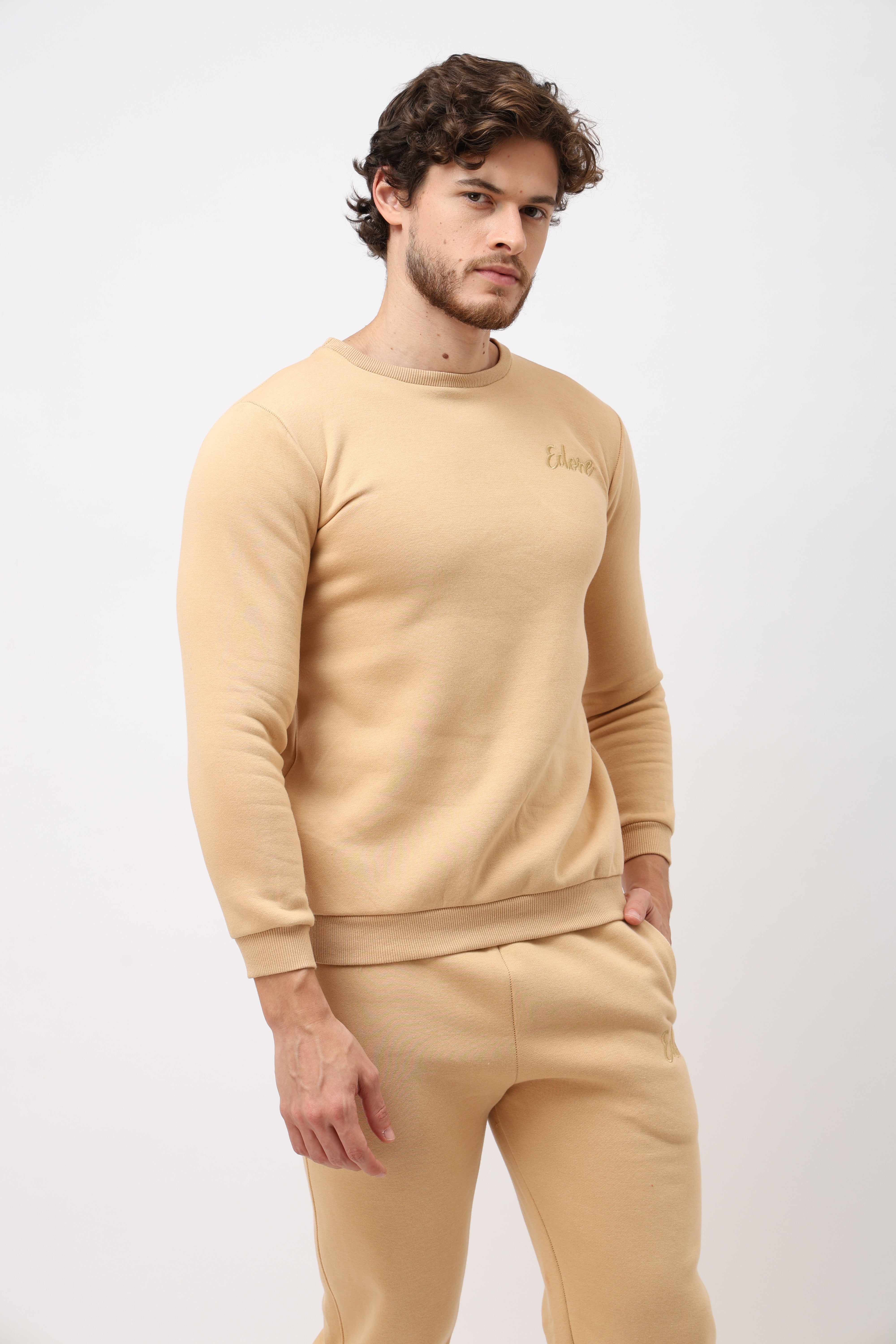 Eron Unisex Beige Sweatshirt