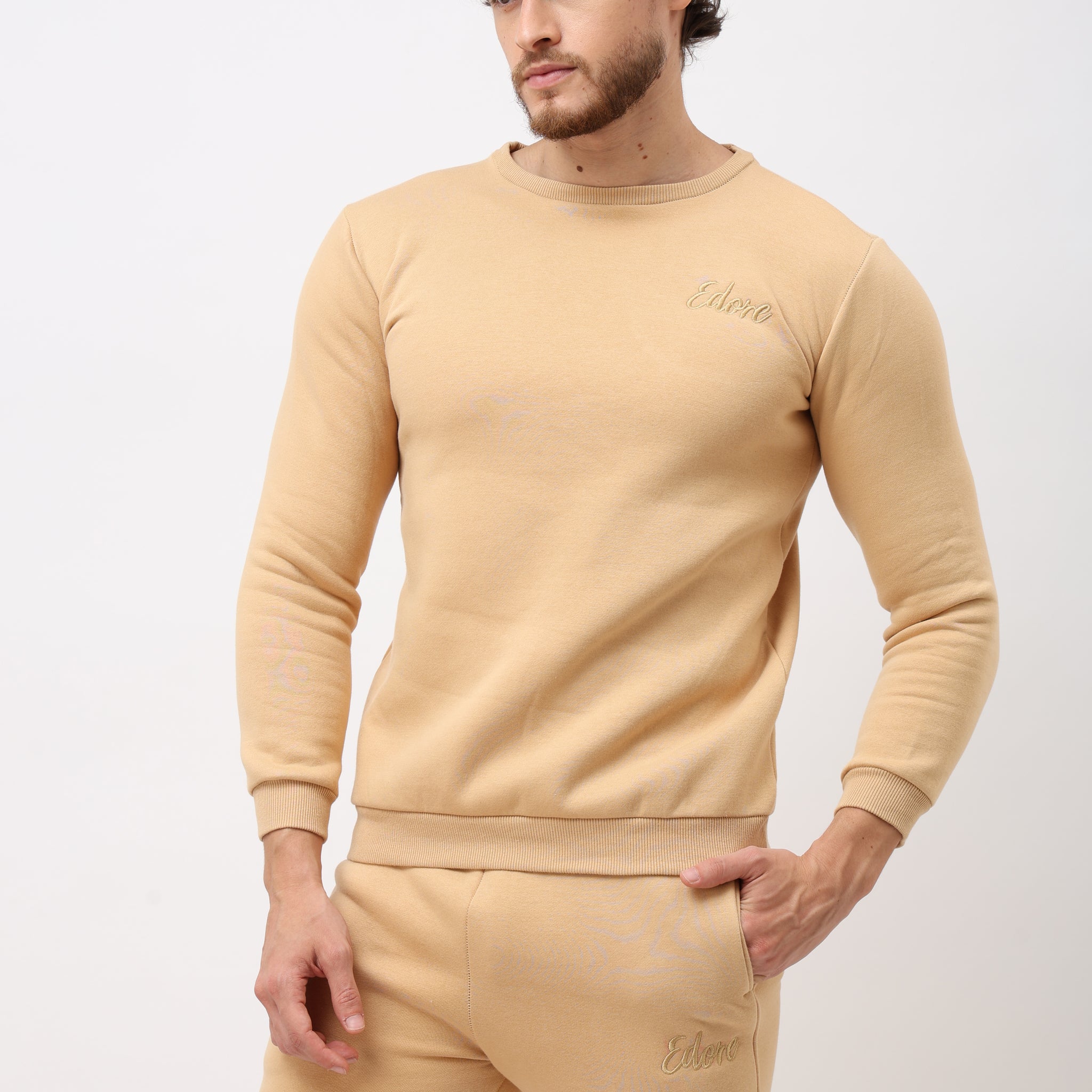 Eron Unisex Beige Sweatshirt