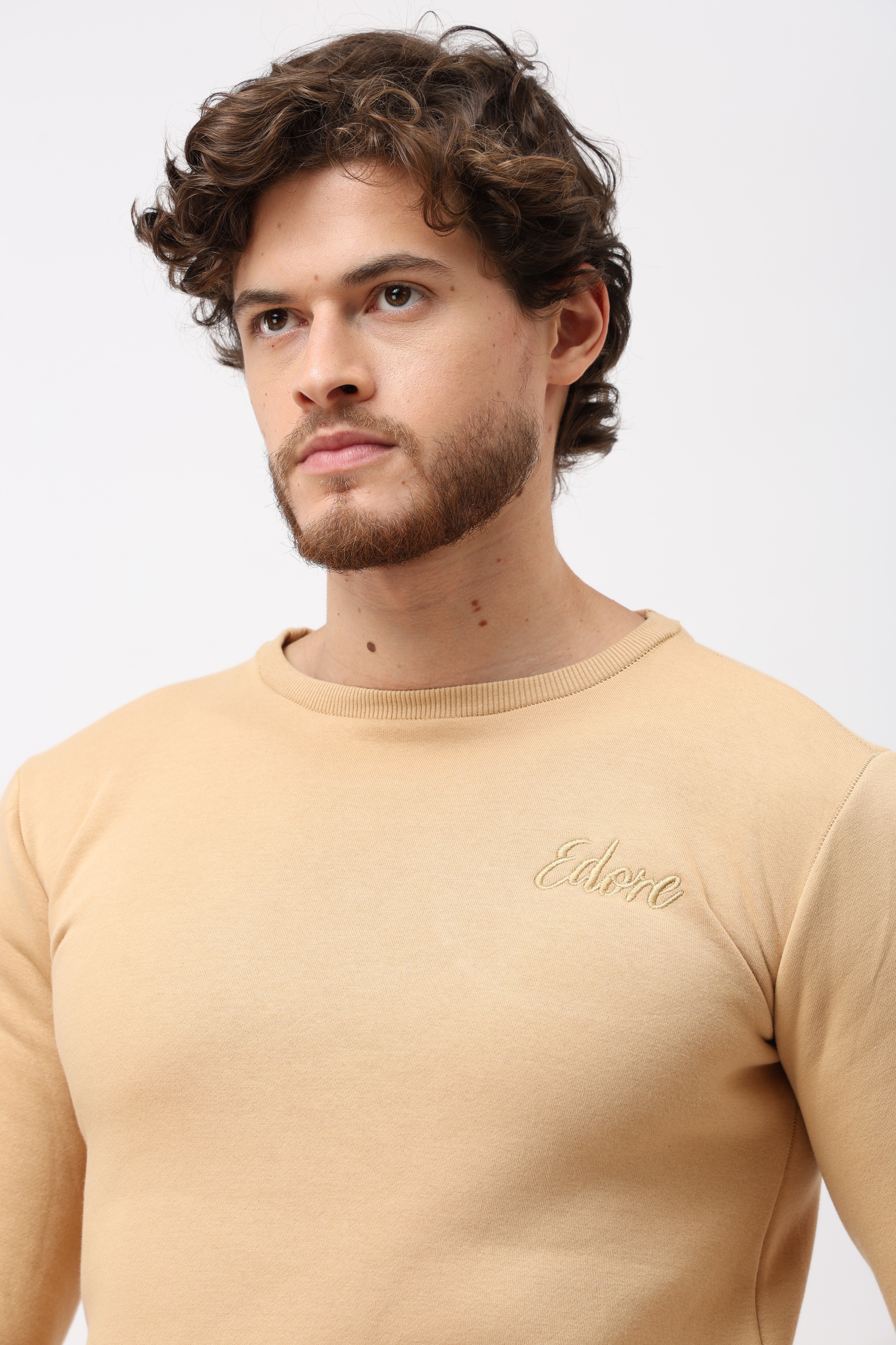 Eron Unisex Beige Sweatshirt