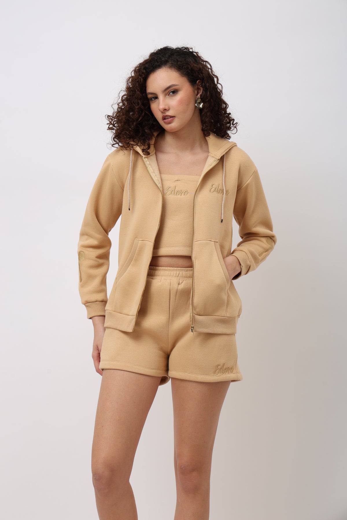 Viona Beige 3 Piece Co-ord Set