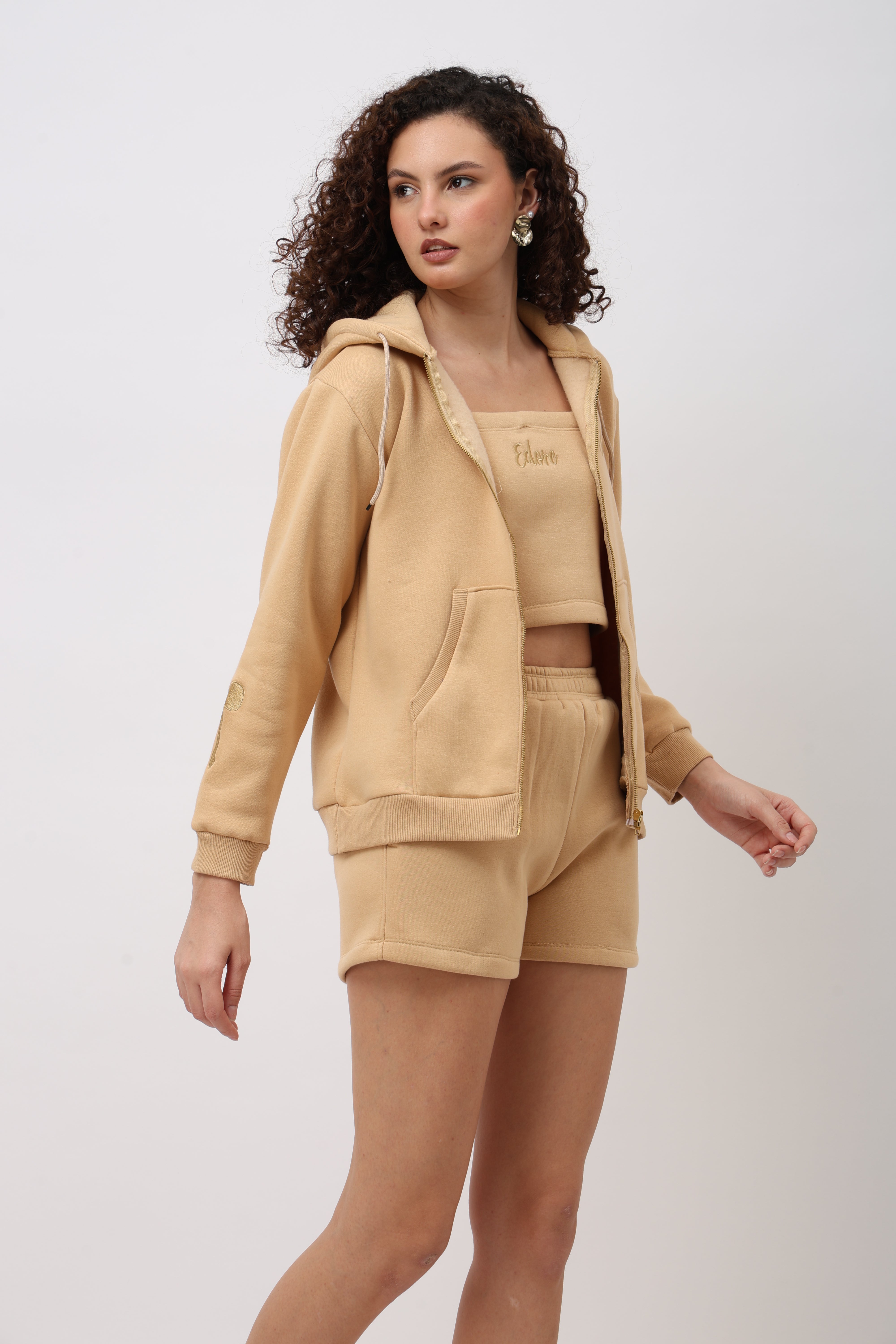 Viona Beige 3 Piece Co-ord Set