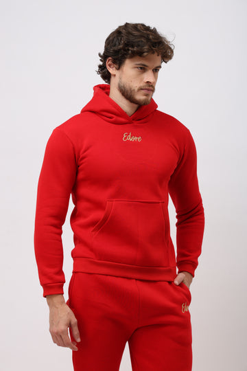 Viera Unisex Red Hoodie