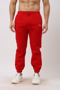 Halo Men's Red Tapered Pyjama
