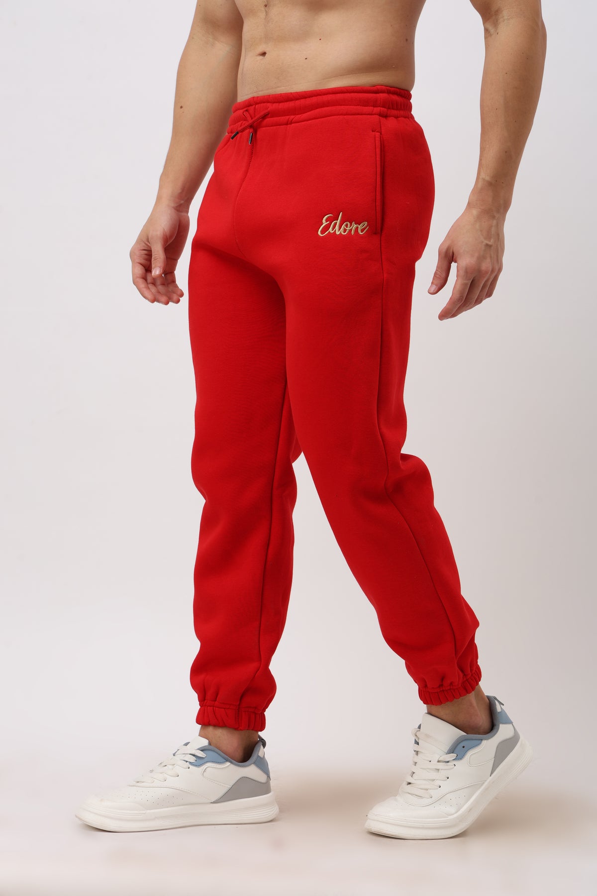 Halo Men's Red Tapered Pyjama