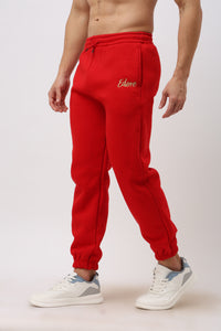 Halo Men's Red Tapered Pyjama