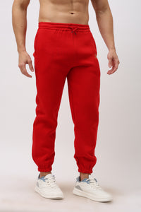 Halo Men's Red Tapered Pyjama