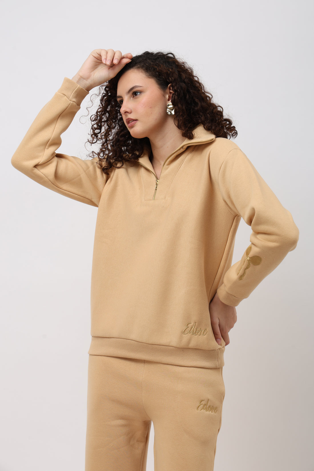 Eyla Beige Co-ord Set