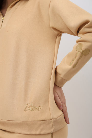 Elva Beige Sweatshirt