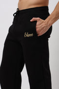 Halo Men's Black Tapered Pyjama