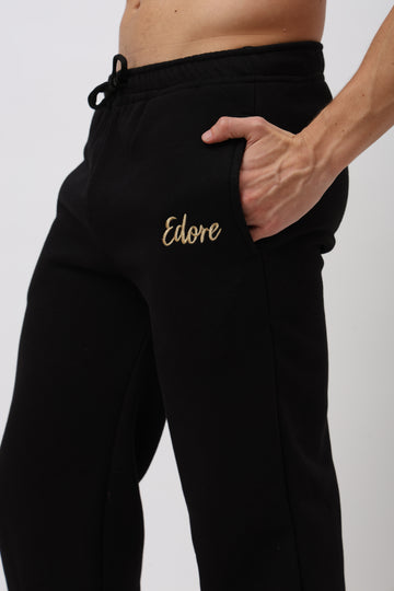 Halo Men's Black Tapered Pyjama