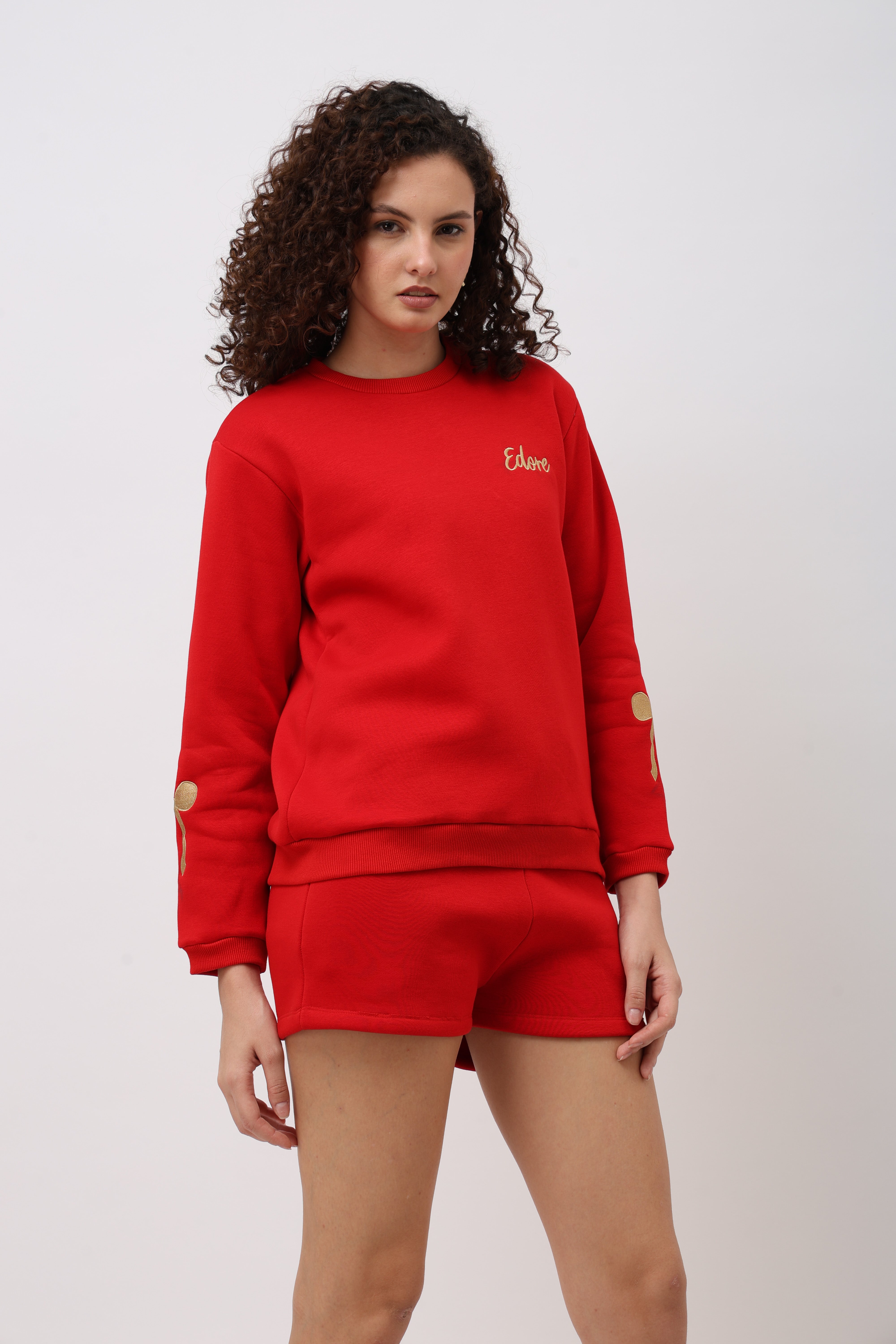 Elara Red Sweatshirt