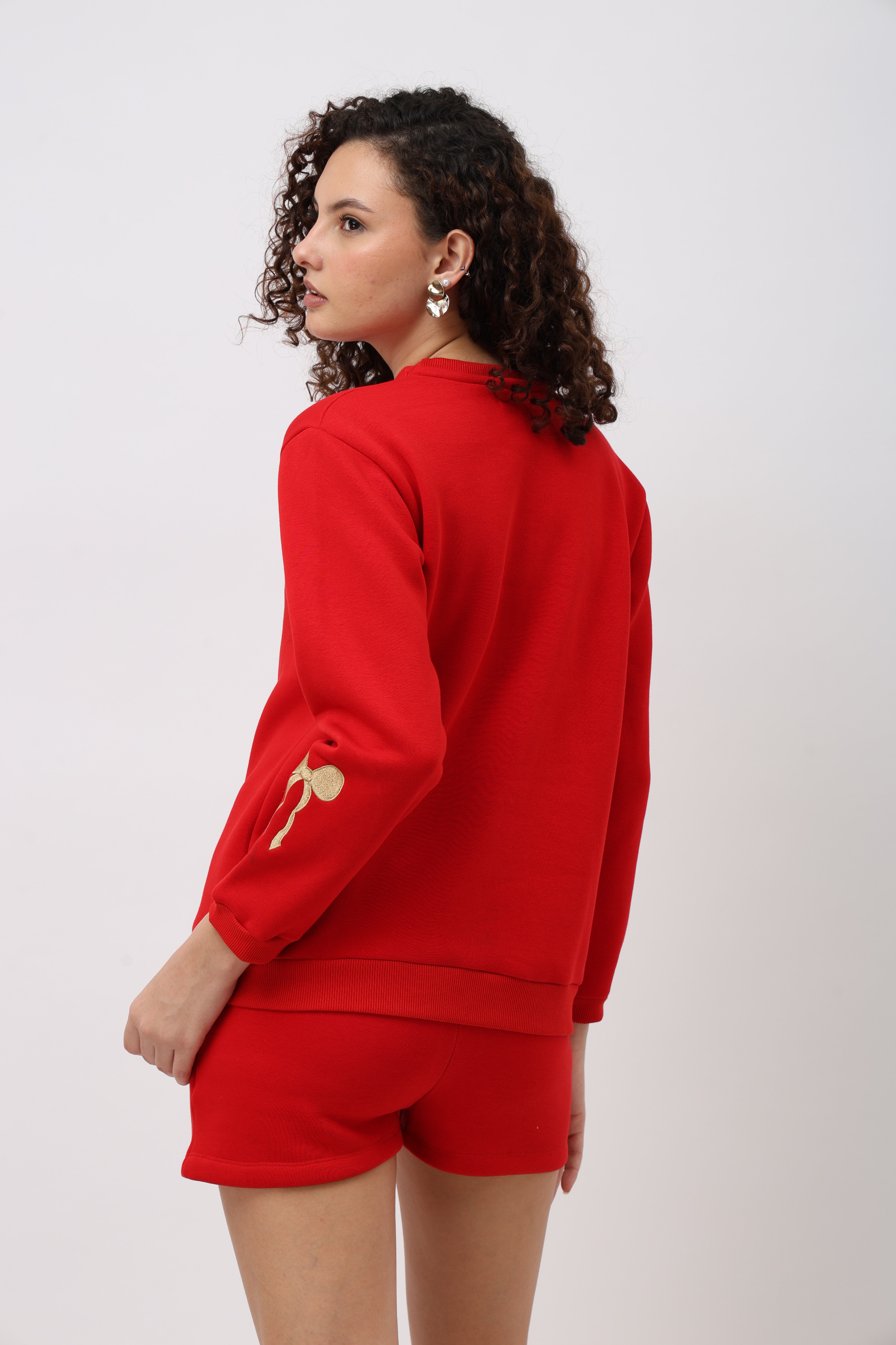 Elara Red Sweatshirt