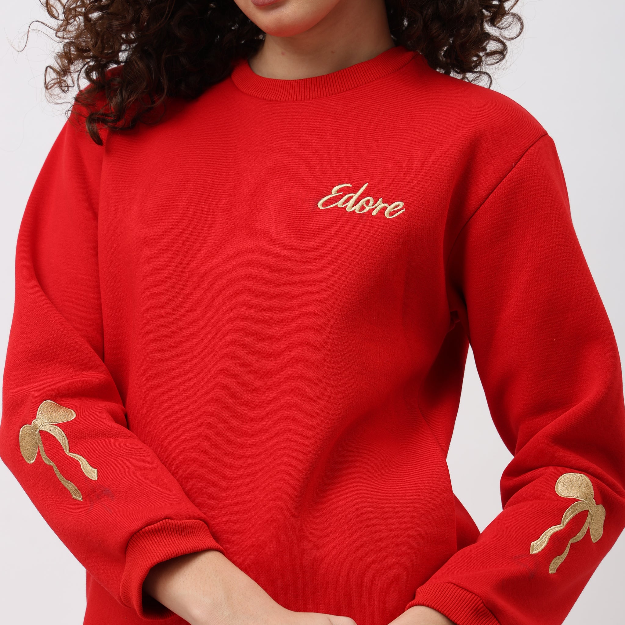 Elara Red Sweatshirt
