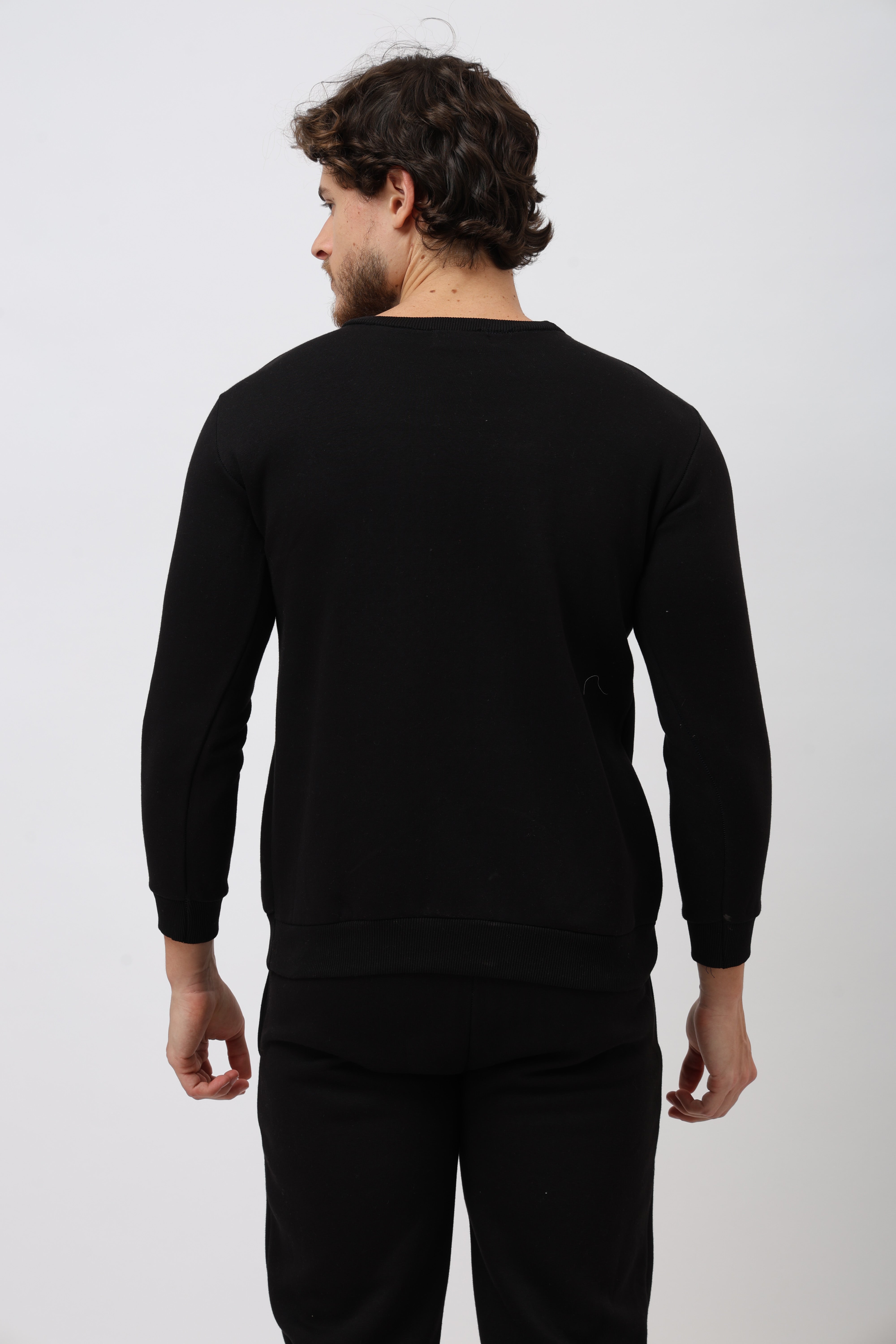 Eron Unisex Black Sweatshirt